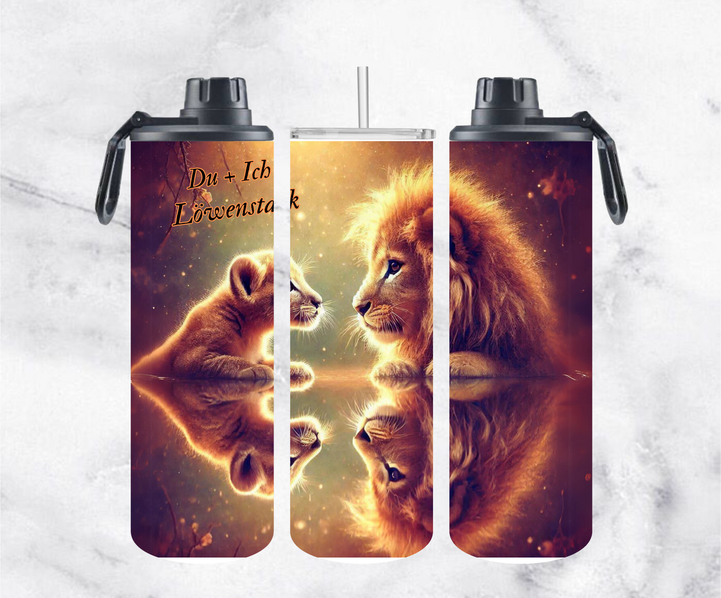 ThermoCup Schraubverschluss "Du + Ich = Löwenstark"