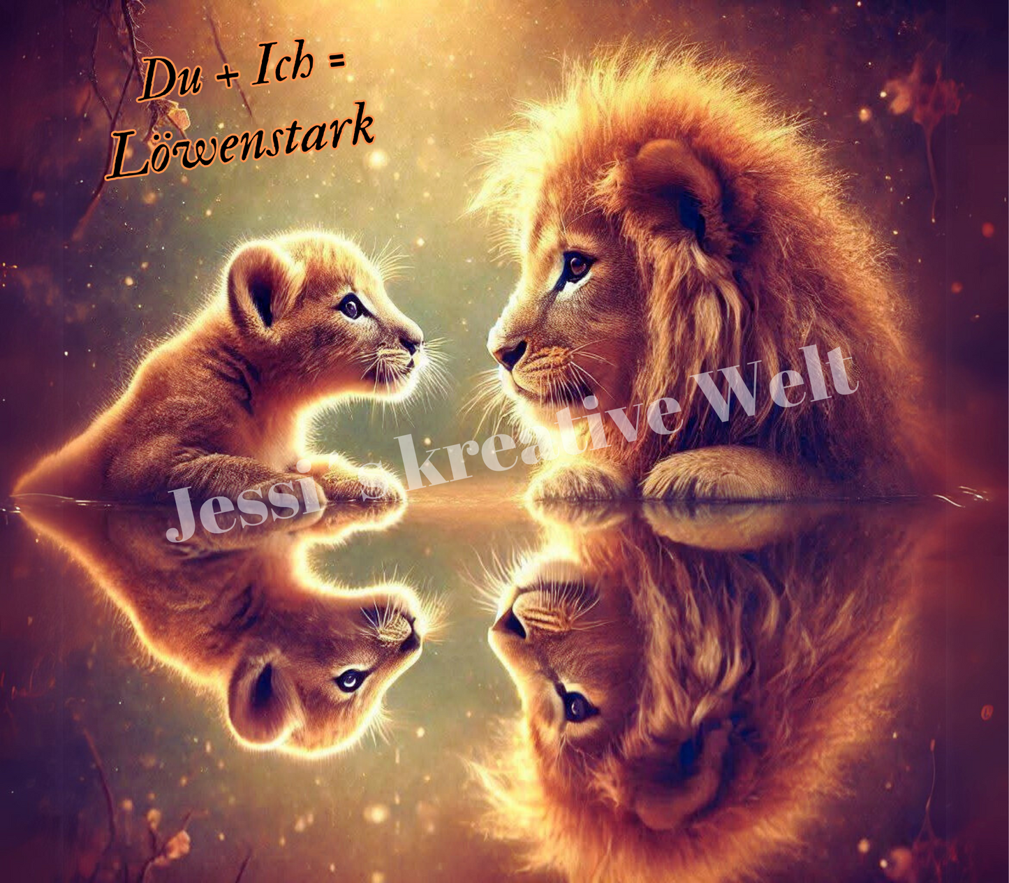 ThermoCup Schraubverschluss "Du + Ich = Löwenstark"