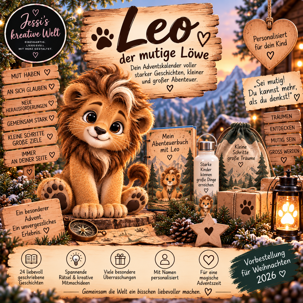 Leos Adventsabenteuer – Personalisierter Adventskalender für Kinder