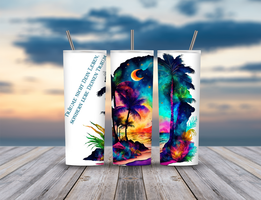 Thermobecher Steckdeckel "Träume nicht dein Leben"