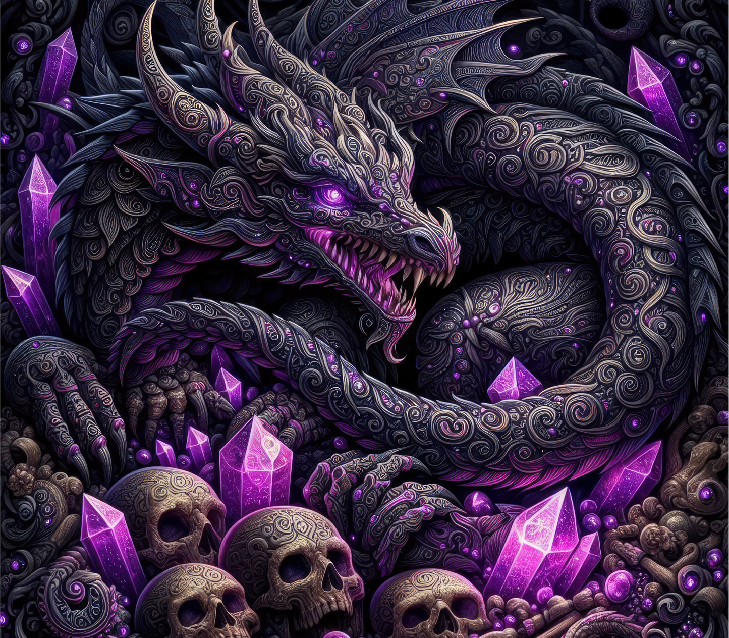 ThermoCup Schraubverschluss  "Dark Dragon Crystal"