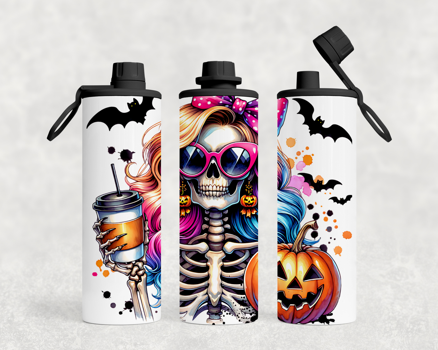 ThermoCup Schraubverschluss  "Spooky Mom with Coffee"