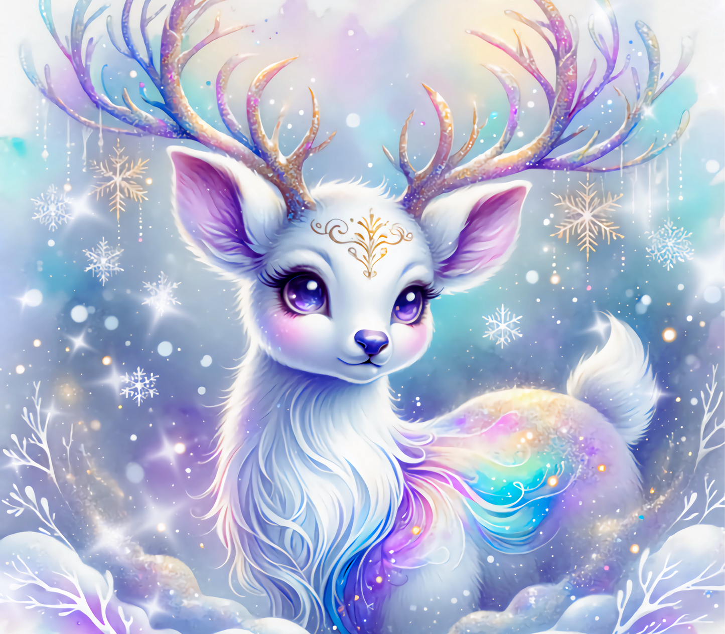 ThermoCup Schraubverschluss "Magisches Winterrentier – Zauber des Nordlichts"