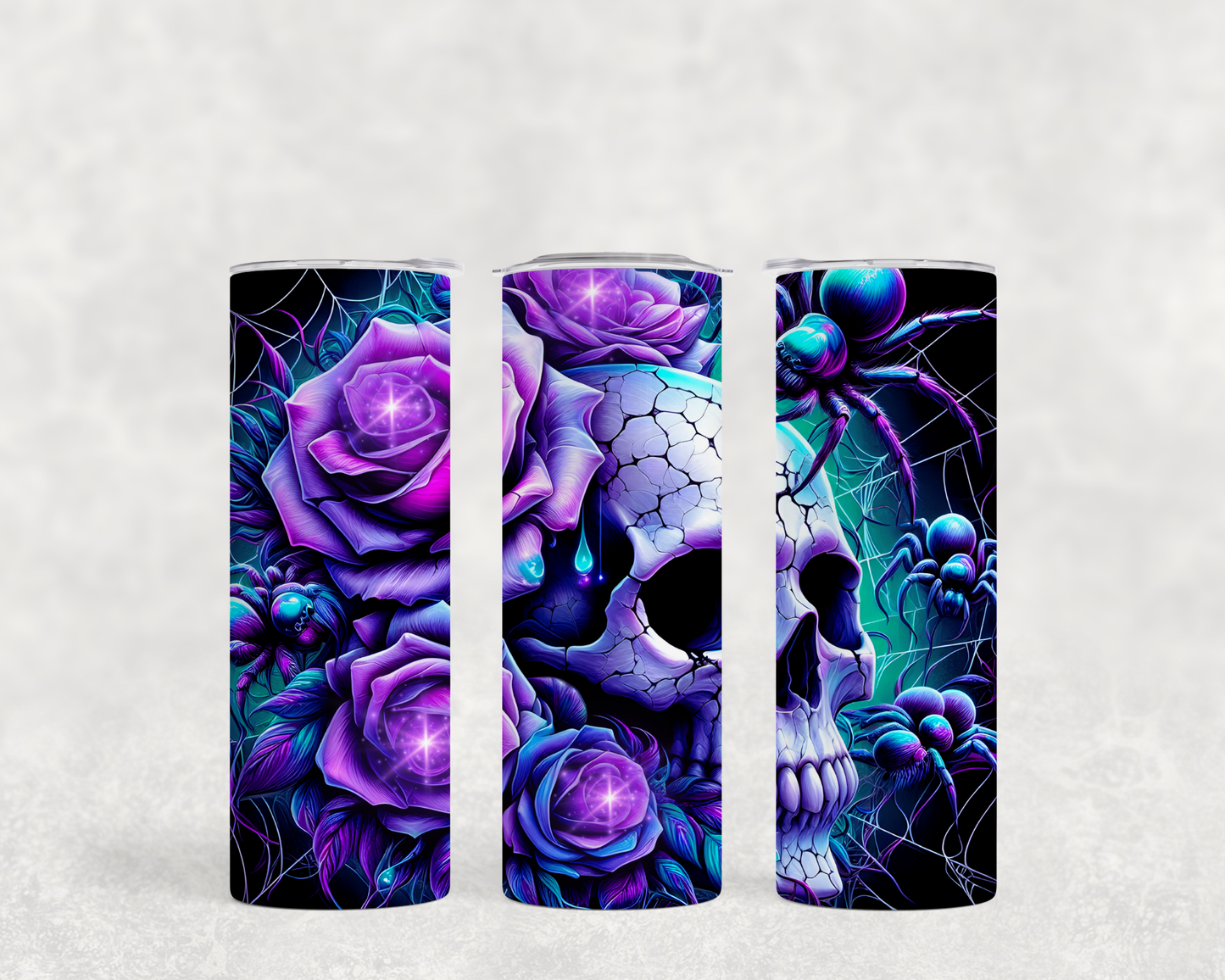 ThermoCup "Dark Beauty Skull & Roses"
