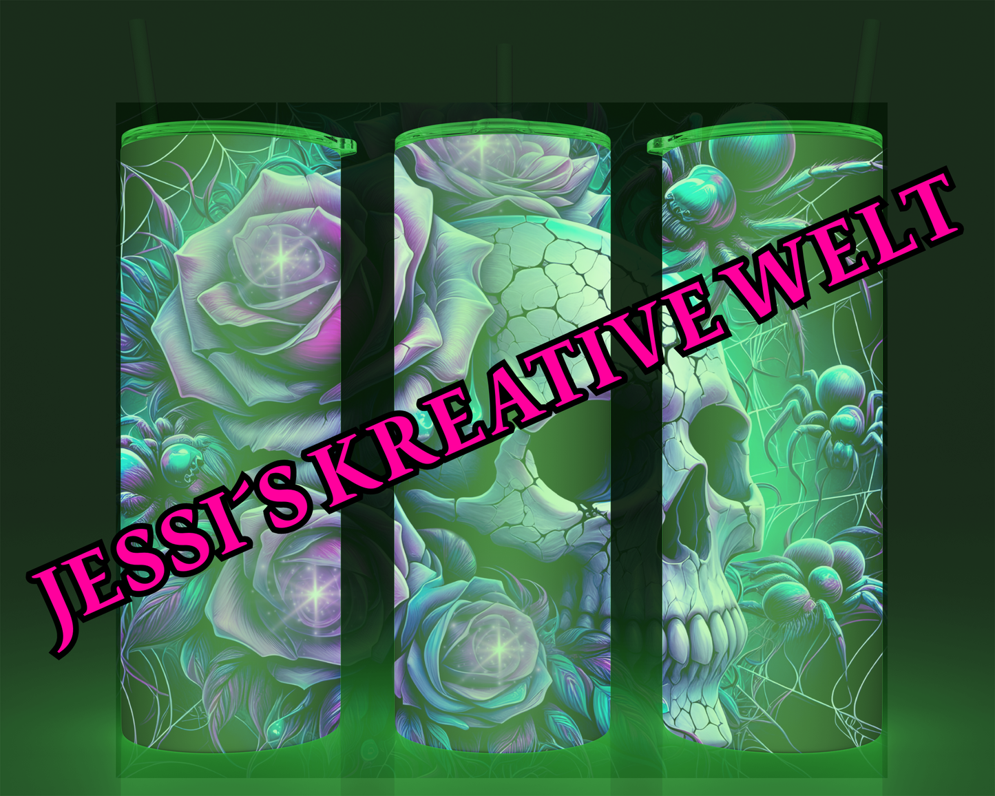 ThermoCup "Dark Beauty Skull & Roses"