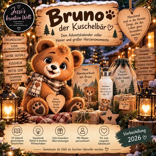 Brunos Adventsabenteuer – Personalisierter Adventskalender für Kinder