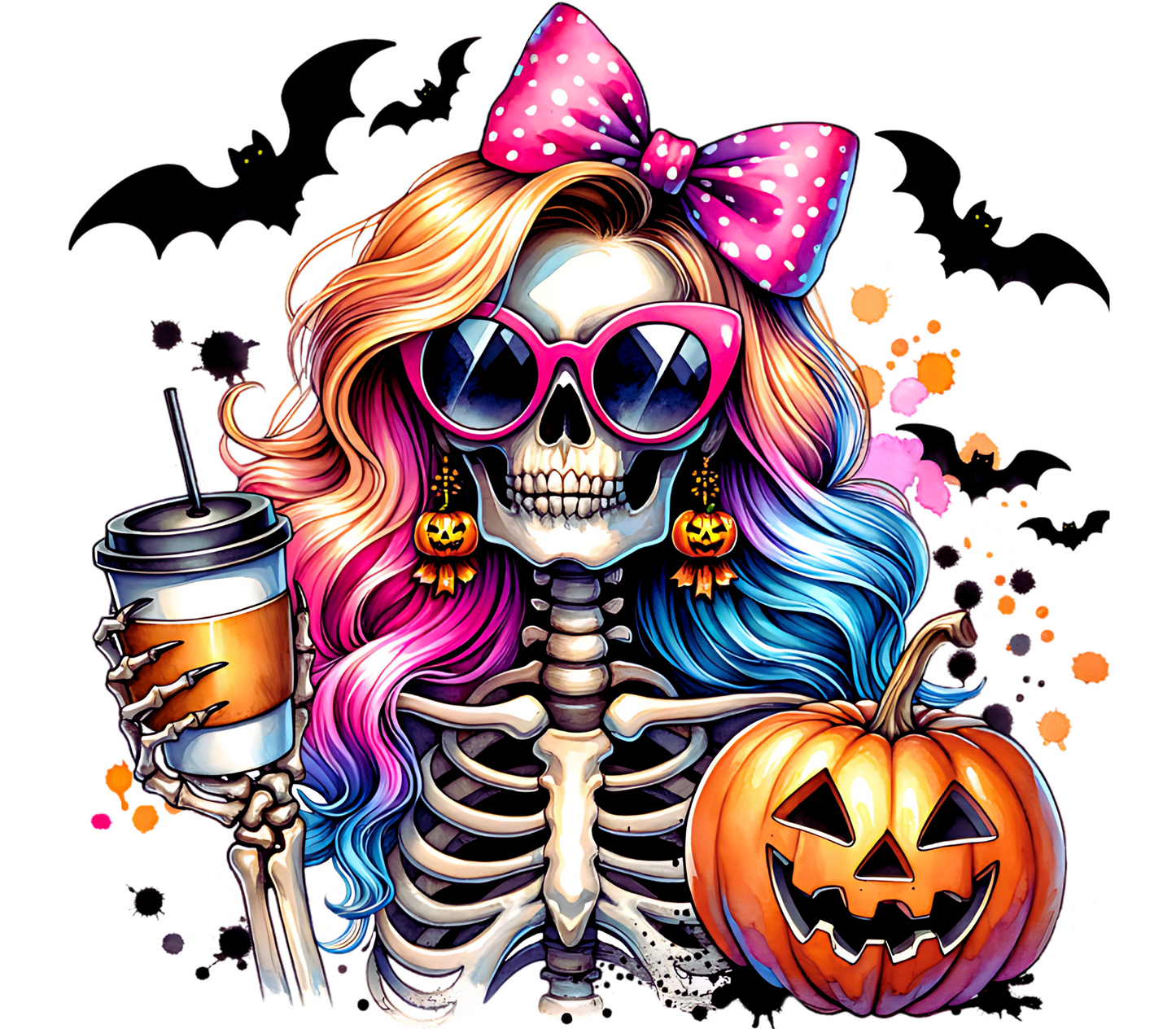 ThermoCup Schraubverschluss  "Spooky Mom with Coffee"