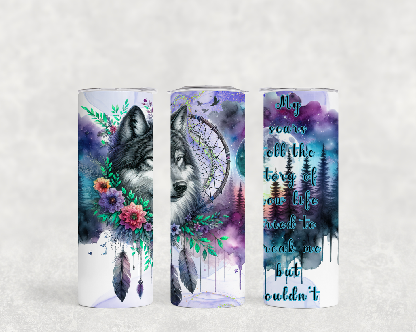ThermoCup "Spirit Wolf – Stärke aus Narben"