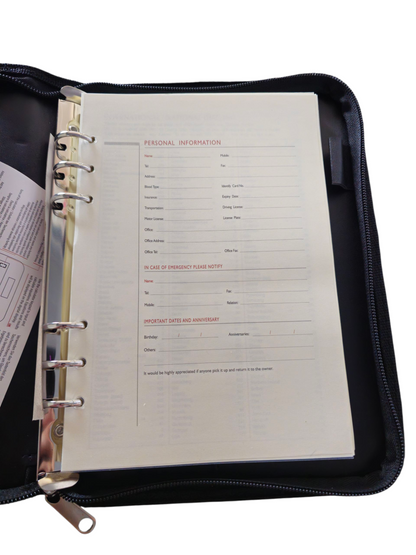 Organizer mit Notizbuch - Wunschmotiv freiwählbar