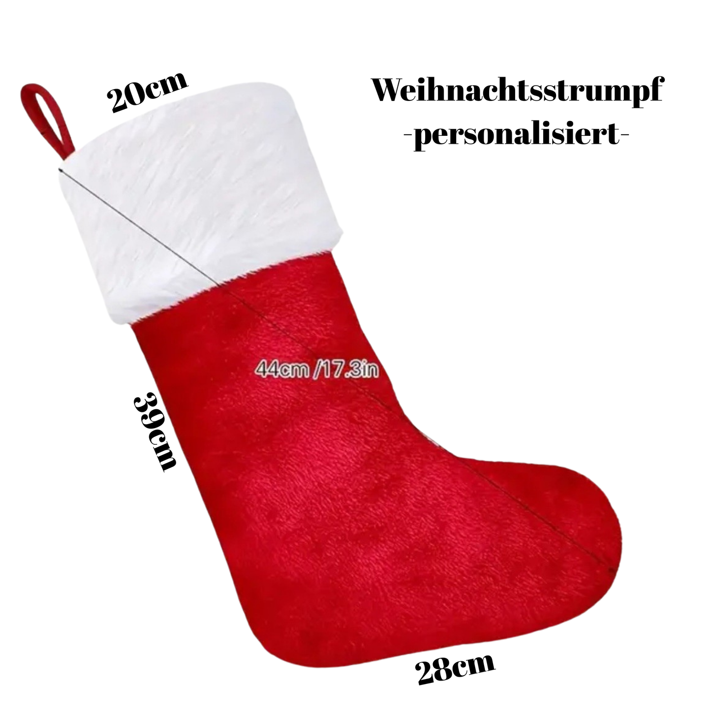 Personalisierter Nikolausstrumpf – mit Namen