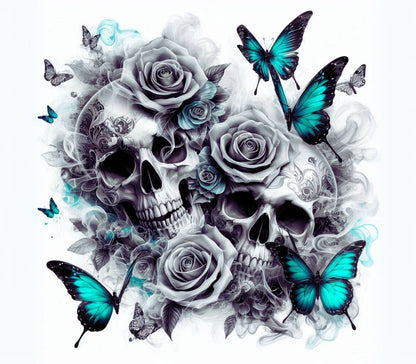 ThermoCup Schraubverschluss "Skull and Butterfly"