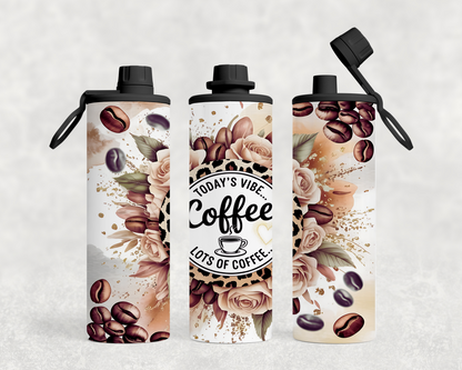 ThermoCup Schraubverschluss  "Coffee Vibes & Flowers"