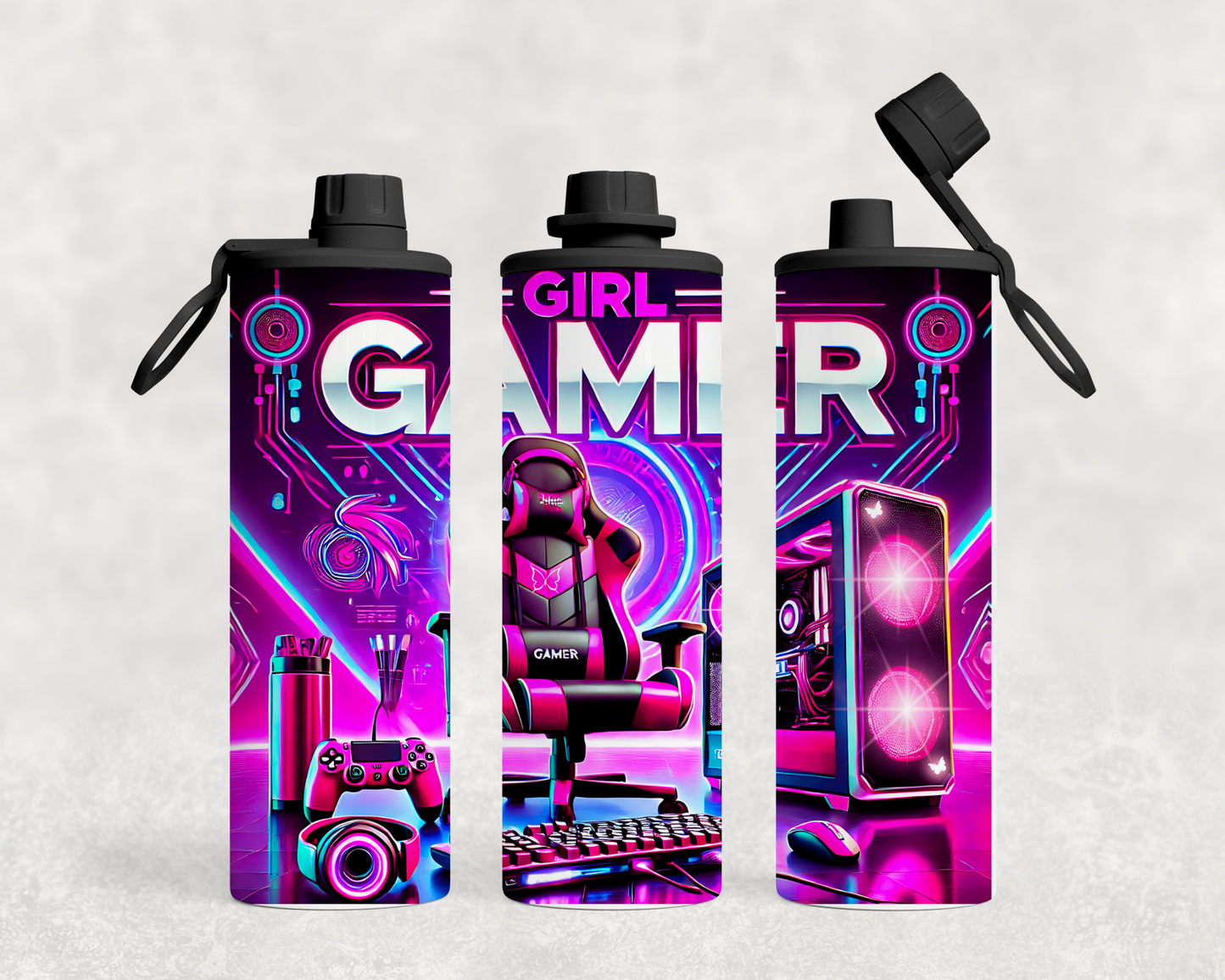 Thermoflasche mit Schraubverschluss - Gaming Style Girly