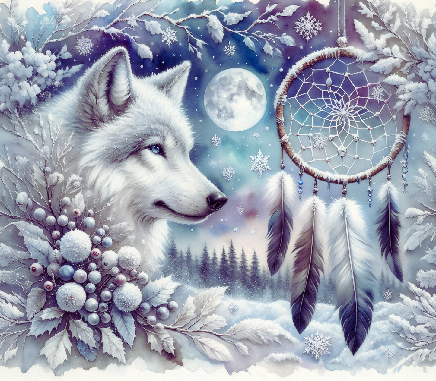 ThermoCup Schraubverschluss "Winterwolf – Hüter der Träume"