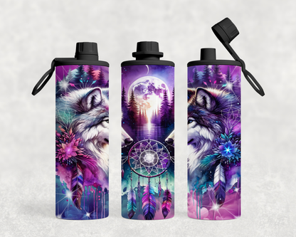 ThermoCup Schraubverschluss "Twin Wolves – Magie des Mondlichts"