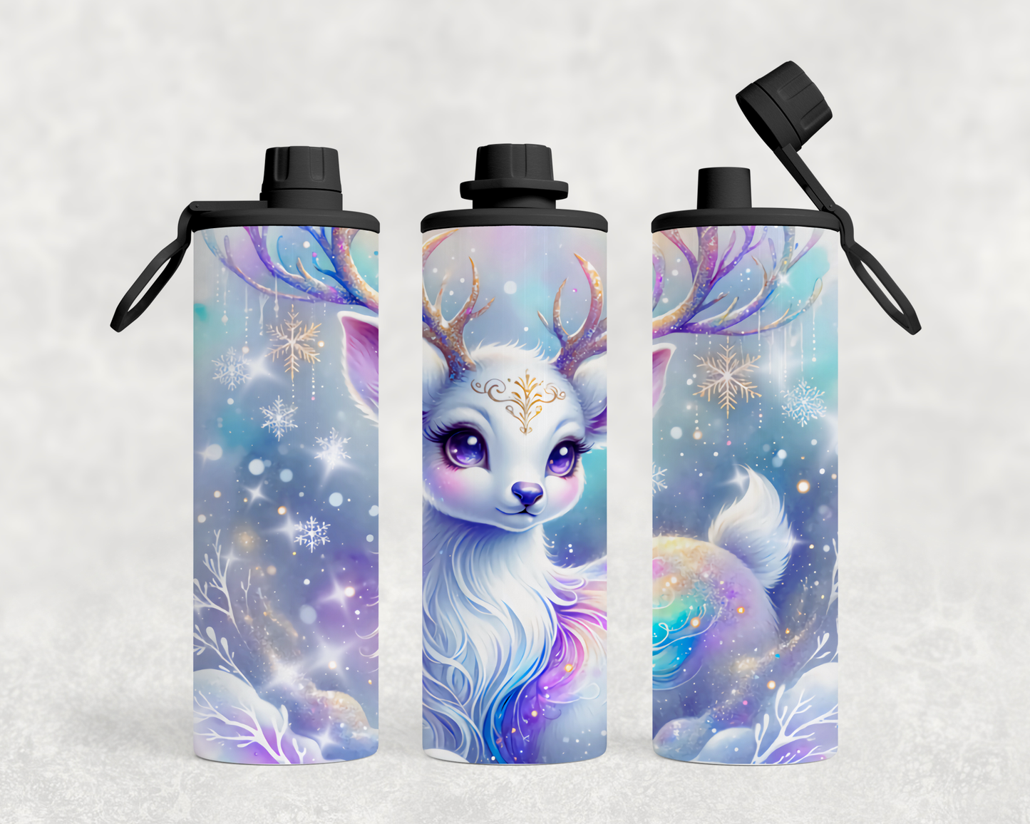 ThermoCup Schraubverschluss "Magisches Winterrentier – Zauber des Nordlichts"