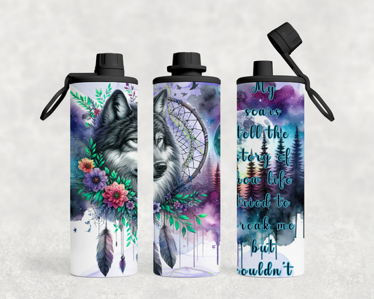 ThermoCup Schraubverschluss "Spirit Wolf – Stärke aus Narben"