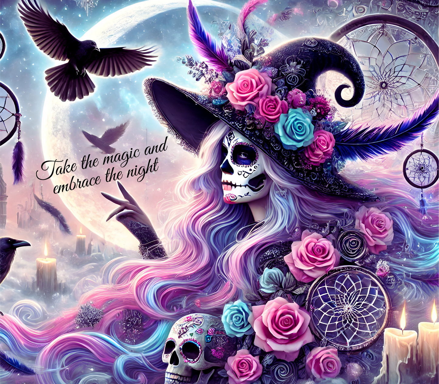 ThermoCup Schraubverschluss  "Mystic Moon Witch"